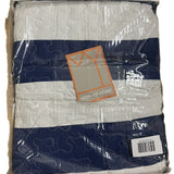 Vern Yip Home Cabana Stripe Quilted King Quilt Set – Navy 106x90 — view 3 of 3