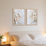 NCYEL Framed 3D Textured Floral Canvas Wall Art Set of 2 – 12x16 — view 5 of 8
