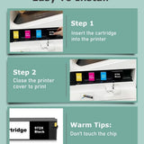 KALOKING HP 972X compatible ink cartridge 4-pack showing black, cyan, magenta, and yellow cartridges for HP PageWide Pro - view 7