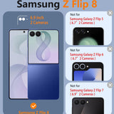 FNTCASE Samsung Galaxy Z Flip 8 Magnetic Hinge Protector Case - Matte Black — view 2 of 7