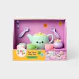 Gigglescape 21-Piece Kids Plastic Tea Set with Smiley Face Teapot — view 4 of 5
