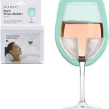 Silicone Shower Wine Glass Holder – Patented No-Suction Grip, Seafoam 6.5" — view 1 of 8