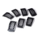 Astra Depot 2019-2023 Jeep Cherokee 7pc Honeycomb Mesh Grille Insert – Black & Chrome