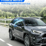 Textured black ABS plastic right passenger side mirror cover cap for Toyota RAV4 LE and Hybrid LE 2019-2024 - view 4