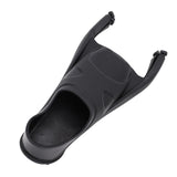Black TPE freediving fin foot pocket size L EU 43-44 with non-slip textured sole and ergonomic 3D fit design - view 3