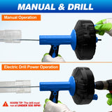 Drainsoon 33Ft Auto Feed Drain Auger Snake – Manual & Drill Powered — view 7 of 8