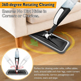 TRAV-ROUND Spray Mop – 360° Swivel Microfiber Wet & Dry with 3 Washable Pads – Open Box — view 3 of 8