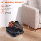 DUREXO EB-032 orange under desk elliptical pedal exerciser with LCD display and wireless remote control - view 7