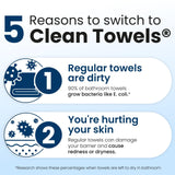 Clean Skin Club Clean Towels XL 50ct Disposable Bamboo Face Towels — view 5 of 8