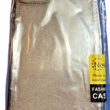 Gunprio jet black and silver glitter TPU case for iPhone 14 Plus with raised bezels and slim profile