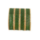 Jewar 24-Piece Dark Green Gold Indian Bollywood Bangle Bracelet Set