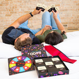 LOOPY Date Night Box couples card game tin with 150 cards and silk blindfold included, shown unopened - view 5