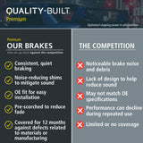 Quality-Built 1001-1771C front ceramic brake pad set with stainless steel hardware for Ford Focus and Lincoln MKC - view 8