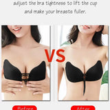 VIVISOO Strapless Adhesive Push-Up Bra – Black 32C with Nipple Cover — view 5 of 6