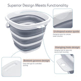 Goderewild Collapsible 10L Square Bucket – Foldable Pail for Camping & Car Wash — view 3 of 8