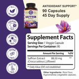 Whole World Wellness Saffron Extract – Mood, Memory & Focus Support, 90 Capsules — view 5 of 8