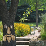 Boxwizard Resin Tree Face Garden Decor - Weatherproof 6x3in Outdoor Bark Art — view 3 of 3