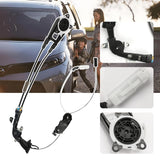 Used Toyota Sienna right passenger sliding door wiring harness assembly 85015-08010, black plastic and metal connectors - view 5