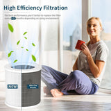 XBWW A2001 air purifier replacement filter with activated carbon and HEPA layers, white, 1-pack in original packaging - view 2