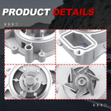 UNITHUB aluminum engine water pump OEM 12630084 with mounting gasket for GM Ecotec L4 2.0L 2.2L 2.4L engines - view 5