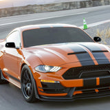 Pair of gloss black ABS plastic rear view mirror shell cover caps for 2015-2023 Ford Mustang by Jimen - view 5
