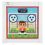Chuckle & Roar indoor soccer door mount game with colorful lights, soft ball, and adjustable difficulty for kids ages 3 and up - view 3