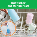 Dr. Brown's Options+ Wide-Neck Glass Baby Bottles 5oz 3-Pack with Level 1 slow flow anti-colic nipples, BPA-free - view 8