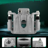 SCITOO rear right brake caliper with mounting bracket, silver powder-coated finish, 42mm single piston, fits Hyundai Santa Fe Kia Sorento - view 4