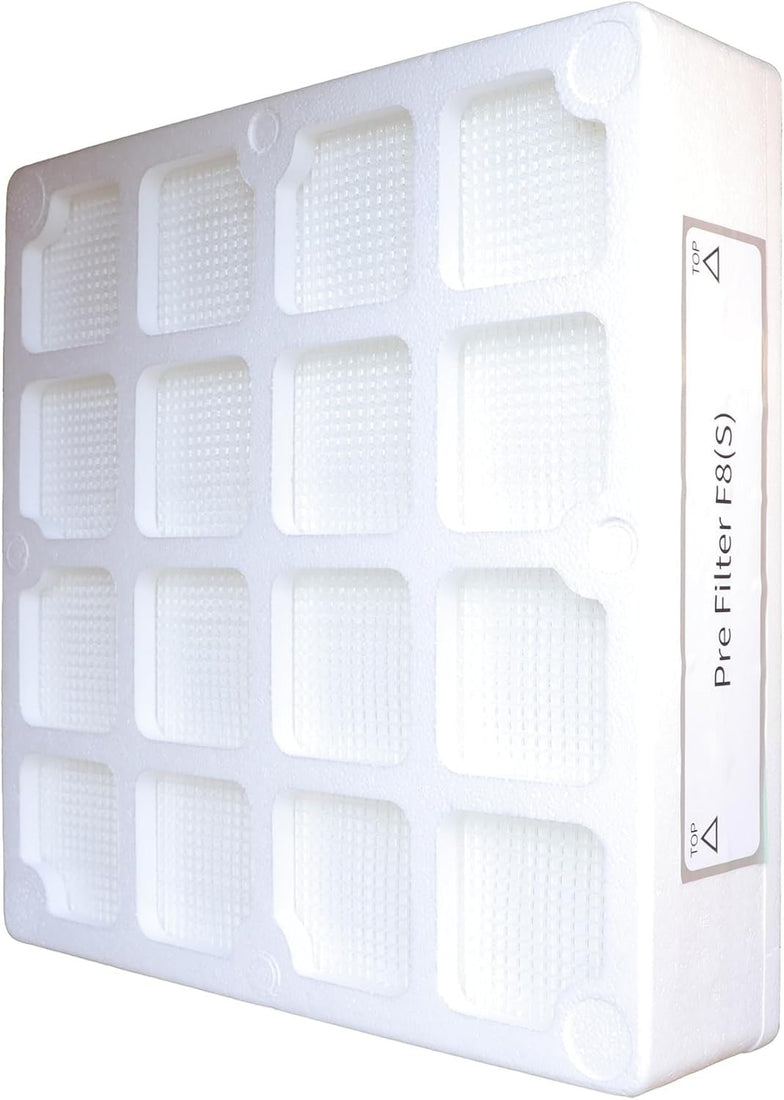 White H13 HEPA replacement filter panel 12.8x12.8x3 inches compatible with IQAir HealthPro 100 150 250 air purifiers