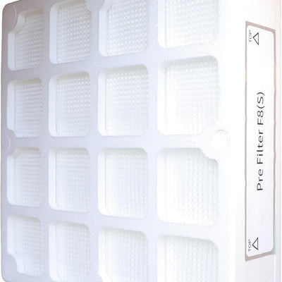 White H13 HEPA replacement filter panel 12.8x12.8x3 inches compatible with IQAir HealthPro 100 150 250 air purifiers