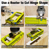 Sebupar Door Hinge Jig Mortiser Router Template Kit – Fits 3" to 5" Hinges – Open Box — view 5 of 8