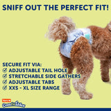 Hartz disposable dog diapers size small white 3-pack bundle of 108 count with adjustable velcro tabs - view 5
