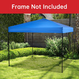 GOTRUTH 10x10 Waterproof Canopy Replacement Top – 300D UPF 50+ Blue — view 7 of 7