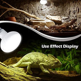 Two MCLANZOO 75W UVA reptile basking heat lamp bulbs in E26 base with included stick-on digital temperature strip - view 5