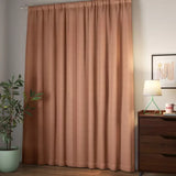 Room Essentials 42x63 inch heathered orange room darkening thermal curtain panel with rod pocket on window - view 3