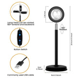 Tsrarey Sunset Projection Lamp – 21-Color RGB 180° Rotation App Control — view 5 of 8