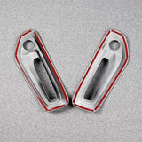 RQING carbon fiber pattern ABS front fog light cover trims for 2023 2024 2025 Ram 1500, set of 2 pieces - view 6