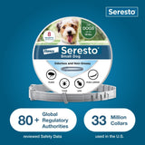 Seresto gray flea and tick collar for small dogs under 18 lbs in original sealed Elanco manufacturer packaging - view 8