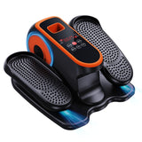 DUREXO EB-032 orange under desk elliptical pedal exerciser with LCD display and wireless remote control