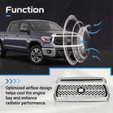 JX Racing 2020-2021 Toyota Tundra Chrome Front Grille Assembly – 2-Piece Set — view 4 of 8