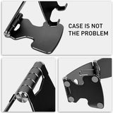HMENG Adjustable Aluminum Phone & Tablet Stand for 4-10" Devices — view 5 of 7