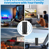 Fabriyut Amplified Indoor/Outdoor HD TV Antenna – 31.88ft Cable, 8K/4K/1080p — view 7 of 8