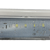 White LED freezer light module with tapered plastic lens cover, part number W10515057, compatible with Whirlpool bottom-freezer refrigerators - view 7