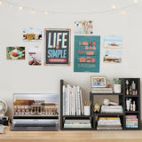 NUTIKAS 3-Tier Adjustable Desk Shelf Organizer – Black Desktop Bookshelf — view 2 of 8