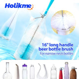 Holikme 11-Piece Bottle Brush Set – Long Handle Straw & Tube Cleaner – Open Box — view 3 of 8