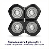 Freebird FlexSeries Pro Head Shaver Replacement Blades – 4 Rotary Refill — view 7 of 7