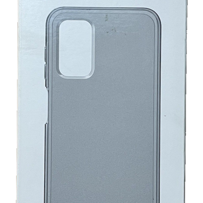 Clear dual-layer shockproof TPU bumper case for Samsung Galaxy A13 4G showing raised edges and camera cutout