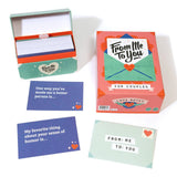 DSS Games From Me To You Couples Card Game – 100 Prompt Cards & Keepsake Box — view 2 of 7