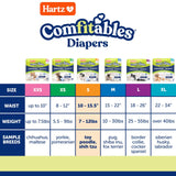 Hartz disposable dog diapers size small white 3-pack bundle of 108 count with adjustable velcro tabs - view 3