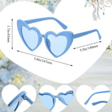 Geopty 100-Pack Dusty Blue Heart Sunglasses – UV400 Bulk Party Favors — view 4 of 6